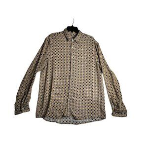 PULL & BEAR Updated Garments L/S Button Down Shirt Mens Large - Morocco